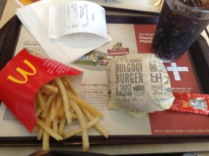 Typical Americans finding the McDonalds in Anseong....it was pretty tasty though. #livingstereotypes